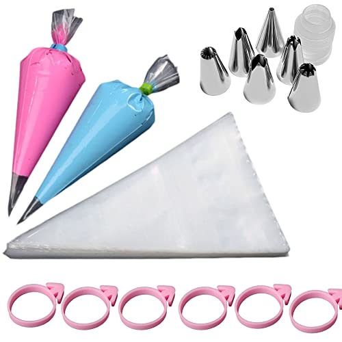 100PCS Disposable Pastry bags 14 inch Piping Bag DIY Cake Decorating Tools Icing Fondant Cream Squeeze Bag (14 inch)