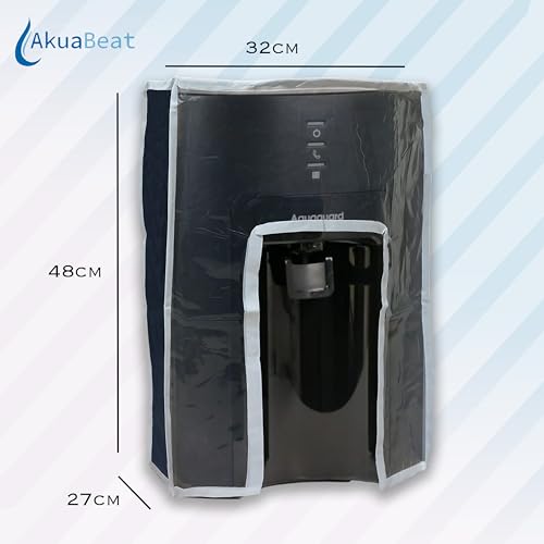 Image of Body Protective Cover Compatible with Aquaguard Delight Aquasaver RO+UV+UF+MC - Dustproof, Waterproof, Transparent Front, Velcro Closure, Protects from Oil, Stains & Splashes