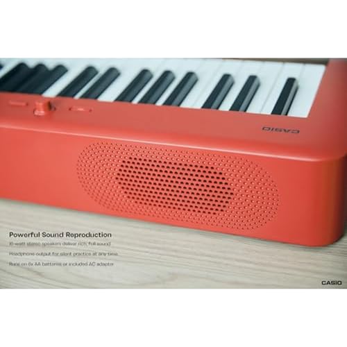 Image of Casio CDP-S160 - 88-Key Weighted Digital Piano with Scaled Hammer Action Keyboard | Duet Mode for Students | Realistic Feel, Slim & Portable | Built-In Tones, Effects, USB-MIDI, Speakers | Red
