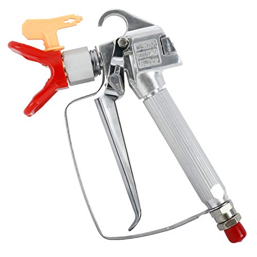 Airless Paint Spray Gun 3600 PSI High Pressure with 517 TIP Swivel Joint, Spray Guide Accessory Tool and 10 Inches Extension Pole for Airless Paint Sprayer - Thumbnail 7