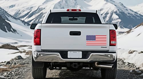 Image of American Flag Decal 2pcs USA Flag Decal Sticker Car Stickers for Cars /Trucks - Support US Military (16 X 9 Inch
