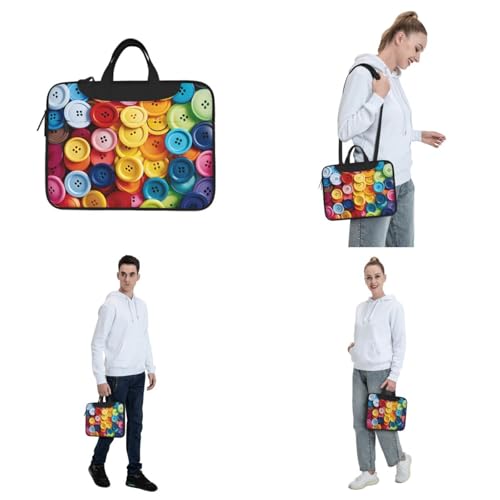 Maletín colorido para portátil unisex 14 pulgadas miniatura 7