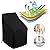 Stacking Outdoor Chair Cover Waterproof, Uranshin Outdoor Patio Furniture Covers Stacked Chairs 210D, Lounge Chair Covers Outdoor Stack Chairs for All Weather Protection, Black, 25"L x 25"W x 47”H