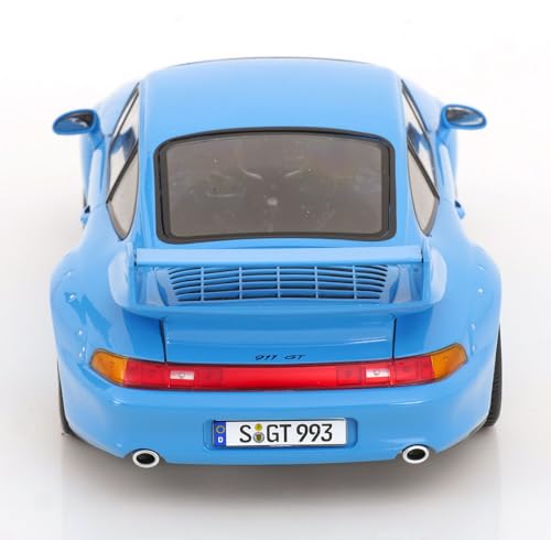 Porsche 911 (993) GT2 1996 en escala 1:18 metal miniatura 5