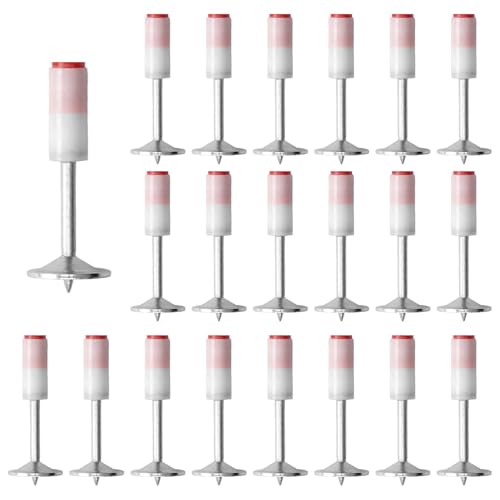 200 Piezas Clavos para Pistola de Clavos, Bajo Ruido, Clavadora Hormigon, Diámetro 7,3mm Mini Presione Los Clavos Redondos e Acero para Nail Gun, para Montaje en Pared, Techo, Fixing Conductos