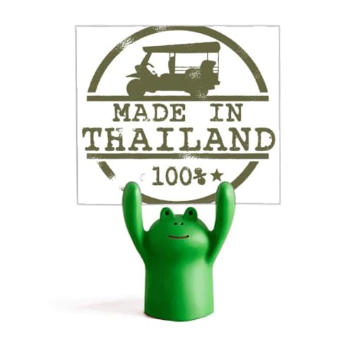 Grenouille sur tracteur statuette porte-carte cadeau insolite collègue