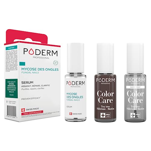 Mycose ongles traitement purifiant Poderm pour afficher de jolis pieds en été