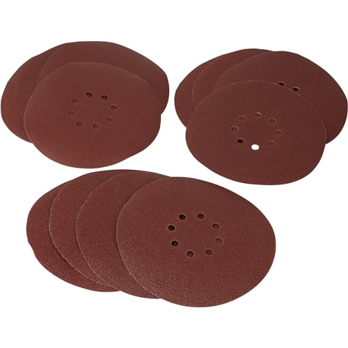 Ironton 12 Stück Trockenbau Schleifpapier Set, 8-1/2 Zoll Scheiben, 60/80/120 Körnung - Bild 5 von 6
