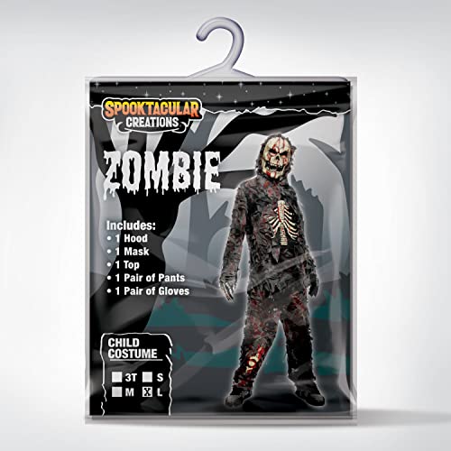 Spooktacular Creations Child Boy Scary Black Zombie Costume For Kids (Small (5-7Yr)) #TOP5