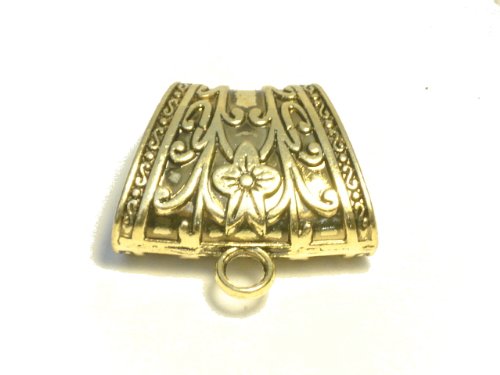 Wholesale Scarvves Accessories Diy Alloy Gold Bails Pendant Scarf Jewelry Sold 12Pcs #TOP2
