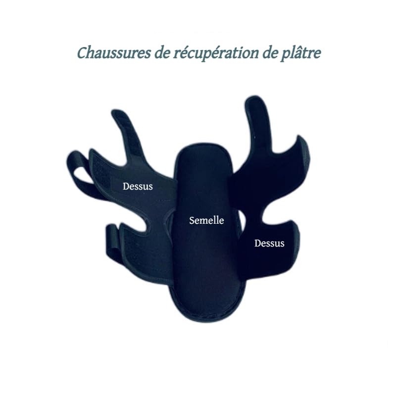 Chaussure de Plâtre Postopératoire de Fracture du Pied Chaussure Post-opératoire de Pied Cassé Chaussures de Récupération de Chausson Ouverture Large Orthopédique Chirurgicale Chaussure Marche EU41-42