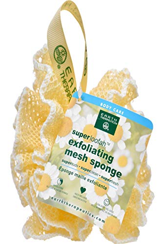 Earth Therapeutics Loofah, Super, Exfoliating, Mesh Sponge