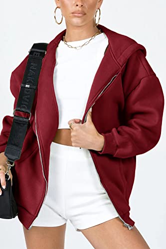 Image of PRETTYGARDEN Women's Fall Zip Up Hoodies Sweatshirts