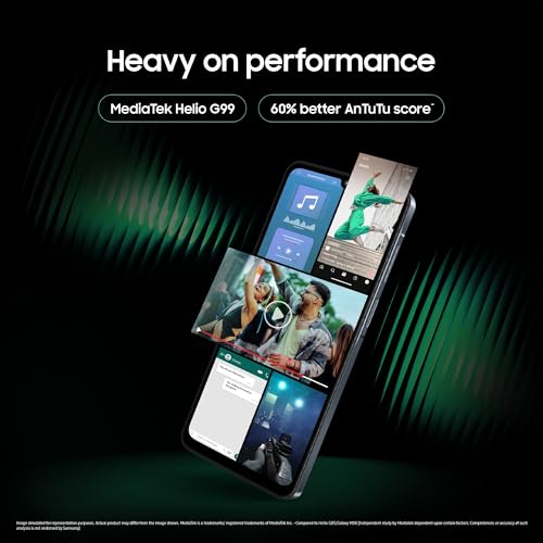 Image of Samsung Galaxy M07 Mobile (Black, 4GB RAM, 64GB Storage) | MediaTek Helio G99 | AnTuTu 624K | IP54| 50MP Camera | 7.6mm Slim | 5000mAh Battery | 25W Fast Charging | 6 Gen OS Upgrades | Without Charger