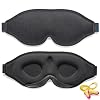 2021 Innovatief slaapmasker voor mannen en vrouwen. 100% licht blokkerend. Ergonomisch, instelbaar oogmasker voor slaap, dutjes, meditatie, reizen. Hoog draagcomfort voor aangename nachtrust