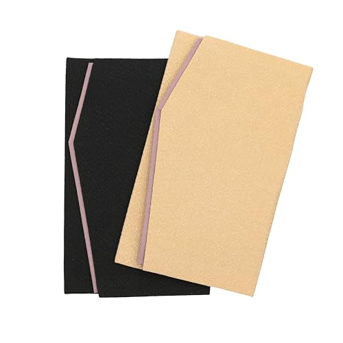 金封 ふくさ 袱紗 高級 日本製 結婚式 香典 慶弔 2枚セット(漆黒&シャンパンゴールド)