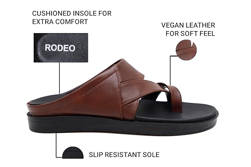 Image of GIBBON'S RODEO Series Men's Faux Leather Casual Outdoor Formal Slippers