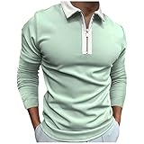 Herren Blusen Mens Festival Bauchfreier Pullovers V Neck Bequemer Pullover Mens Lustiges Polyester Tailliertes Einfache Nacht Langärmliges Reißverschluss Casual Shirts