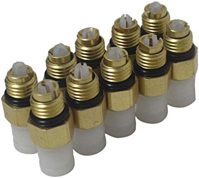 AIRSUSFAT 10pcs Air Suspension Repair Kit Air Valve M8 for Benz W251 W164 W212 W211 W220 W221 New Air Connector Tube Brass Fittings 2203200104, 2113200304