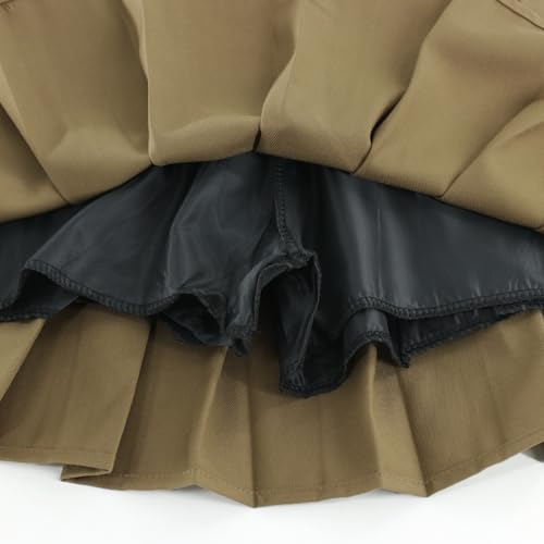 Image of Girls Pleated Skirts Built in Shorts Little Kid Athletic Flowy Skorts Skirts Toddler Girls Tennis Skorts for Girl 3-14 Years