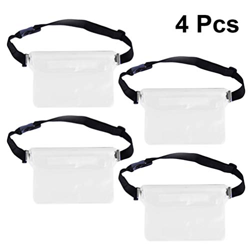Bolsa de cintura impermeável CLISPEED com 4 peças, bolsa de cintura sensível ao toque, bolsa de cint