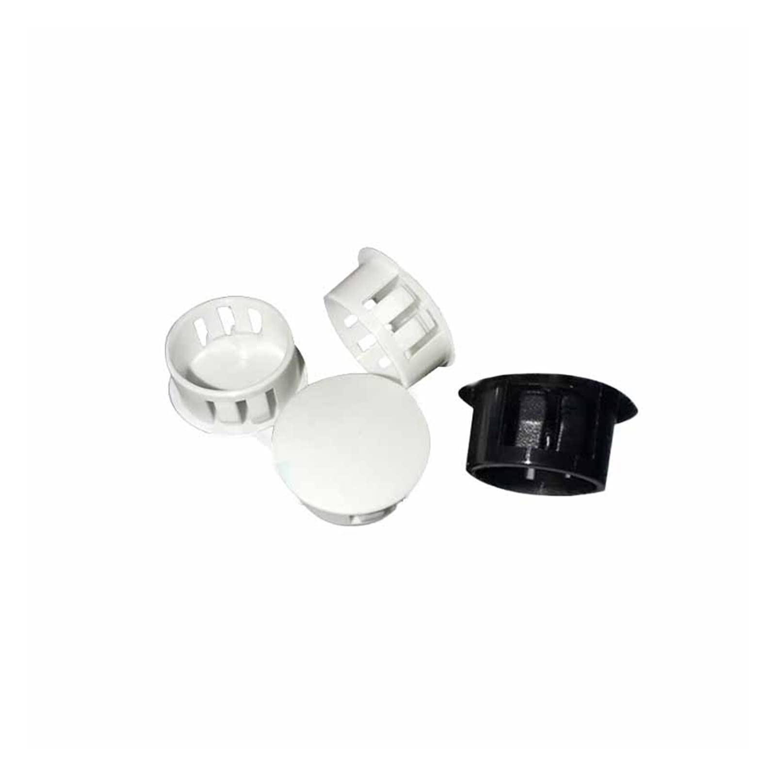 yaoqijie 10 Stück 40 mm Kunststofflochstopfen 50 mm 60 mm 70 mm 75 mm 45 mm Nylon Schwarz Grau Weiß Stopfen Staubkappen Flachkopf Reservierte Lochstopfen lasting ( Color : Black , Size : 100PCS_30MM )