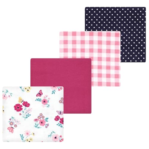 Image of Luvable Friends Little Treasure Flannel Receiving Blankets 4pk