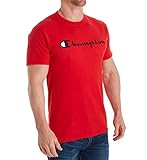 Champion Men's Classic Jersey Script T-Shirt, scarlet, XX-Large