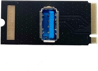 Thsion NGFF M.2 to USB Converter, M.2 to PCI-e Connector Molex Riser Adapter for GPU (Black)