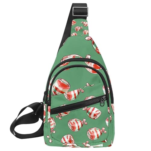 Mochila de viaje unisex con tres correas y estampado navideño