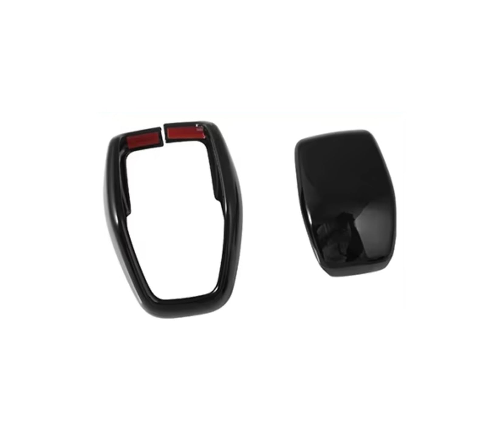 Amxaqjc Car Interior Moulding Trim for Toyota for RAV4 for XA50 for Highlander for Kluger for XU70 for Harrier for Venza for XU80 Car Gear Shift Knob Head Trim Cover(Black)