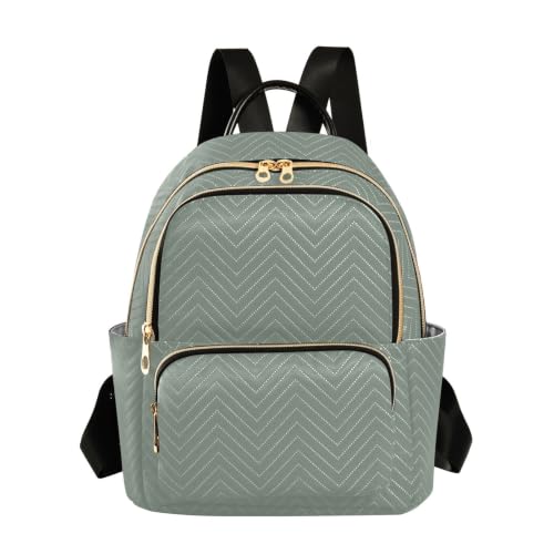 Image of ALAZA Gray Green Medium Backpack Purse for Women Travel Bag Fashion Daypack Back Pack Shoulder Bag