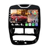 MSD Android 15 Autoradio für Renault CLIO (2013-2016) | 4G+64G,Octa-Core - GPS Navi Radio | CarPlay Android Auto Lenkradsteuerung Dual-Band WiFi DSP DAB | Rückfahrkamera | 2 Din 10.1 Zoll
