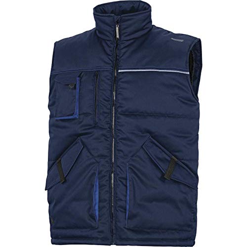 Deltaplus STOC2NOPT Stockton2 Polyester/Cotton Mach Multipockets Body Warmer, Size Small, Black/Grey, Pack of 10 - Image 2
