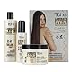 Tahe Laminate Gold Pflegeset für Glättung, Shampoo + Maske + Stylingcreme, 700 ml