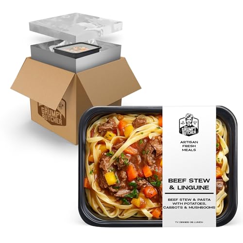 Grumpy Butcher Chef-Crafted Gourmet Meals - Beef Stew & Ling...