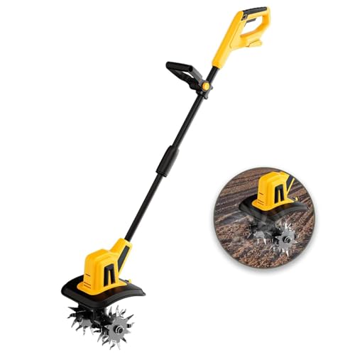 Motozappa Da Giardino Senza Fili, Per Batteria Max 20 V, Potente Coltivatore Elettrico Per Prato, Larghezza Di Lavoro 22 Cm, Profondità Di Lavorazione 16 Cm, Rimozione Delle Erbacce, Per Giardino, Ort