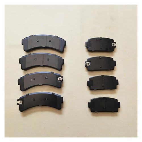 LMKJIUD Apto for Geely Zhidou D1 D2 D2S 301ABC E30 2 juegos de pastillas de freno de cerámica delanteras y traseras