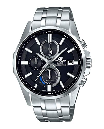 Preisvergleich Produktbild CASIO Herren Chronograph Solar Uhr mit Edelstahl Armband EFB-560SBD-1AVUER