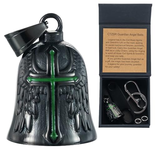 Image of Motorcycle Bell Guardian Angel Gremlin Lucky Charm Gift For Riders