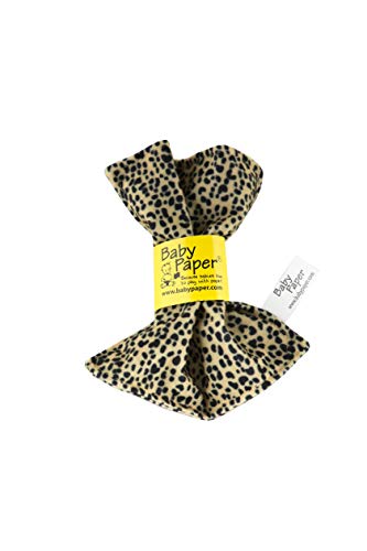 Image of Baby Paper Original Crinkle Teether and Sensory Toy for Babies and Infants | Cheetah Print | Non-Toxic, Washable | The for Baby Showers