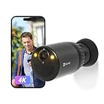 EZVIZ BC1C Wireless 4K Outdoor WiFi Security Camera, 180 Days Battery Life, Color Night Vision, Human Vehicle Detection, SD Card CloudPlay, Two-Way Talk, Always On Video, IP65 Waterproof (BC1C 8MP)