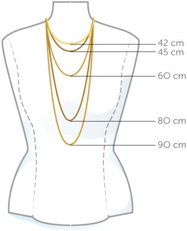 Miore Necklace - Pendant Women Chain Yellow Gold 9 Kt / 375 Chain 45 cm