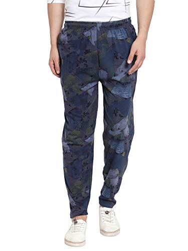 Image of UZARUS Men's Cotton Gym Sports Night Wear Track Pants with 2 Zipper Pockets - Pack of 2
