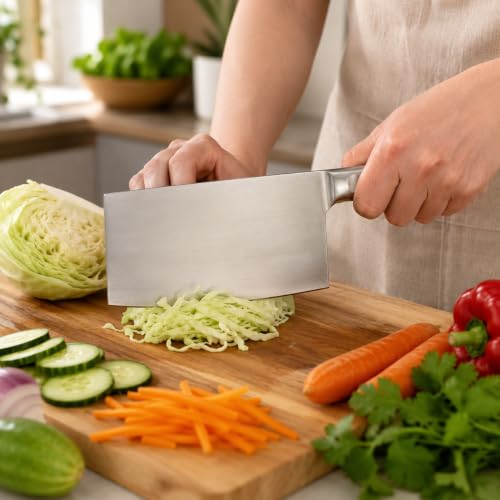 Image of Stainless Steel Hand Grater with Ergonomic Handle | Multipurpose Vegetable, Cheese & Fruit Grater for Kitchen Use | Durable & Easy-to-Clean Flat Grater (CLVR-KNIF)