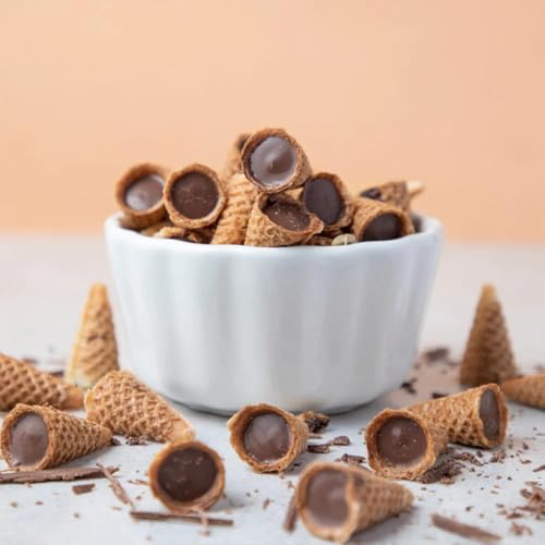 Image of Nova Nova Best Bite Choco Filled Cones | Belgian & Dark Chocolate - Assorted Pack of 6| 100% Eggless | No Added Preservatives (100g)