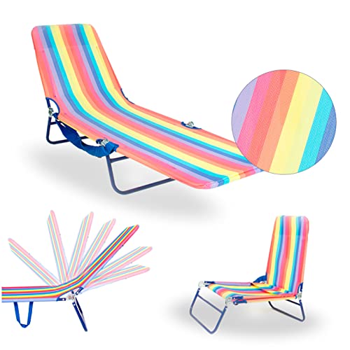 Sillas Playa Tumbonsa Single plegable muy ligera y versátil.Textiline Orgullo. Reclinable y plegable. Varias posiciones. Práctica...