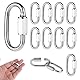 10 Stück Karabiner Schraubverschluss M3.5 Schraubkarabiner Edelstahl 304 Drahtseil Zubehör Kettenverbinder, Rapid-Glied Schraubkarabiner Klein Haustier-Schlüsselanhänger Für Outdoor-Reiseausrüstung