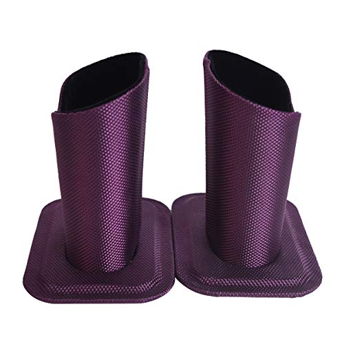 Baitaihem Pack of 2 Eyeglasses Holder Stand Protective Glasses Holder For Desks Or Nightstands, Purple - Thumbnail 2