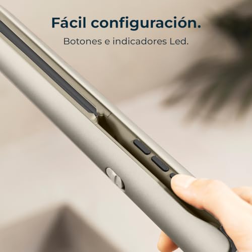 Cecotec Piastra Per Capelli Stretta Lisse 880 Hidraprotect. 48W, Tormalina, Rivestimento Cheratina E Olio Di Argan, Funzione Pro Ionizer, Piastre Galleggianti 3D, 4 Temperature, Indicatori Led - 8